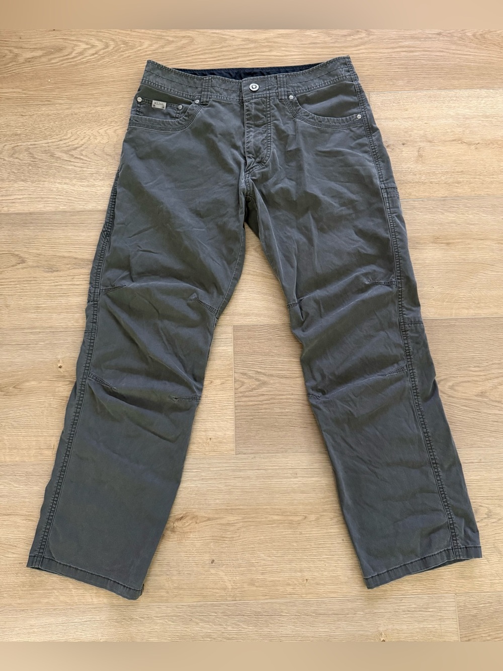 KÜHL Vintage Patina Dye Legendary Pants 32x30 Charcoal Gray